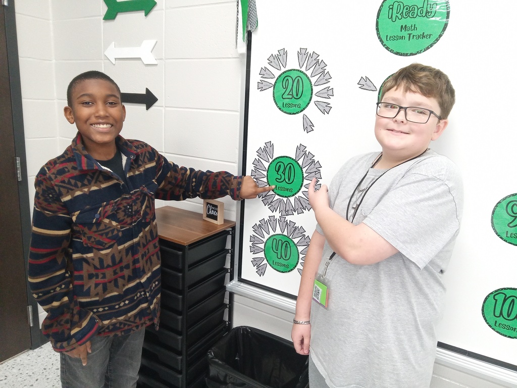 Mrs. Gross would like to give a Shout Out to Eldon, Ava, Bella, Wyatt Kelly, and Jordyn for passing 30 iReady Math lessons! Keep up the hard work!