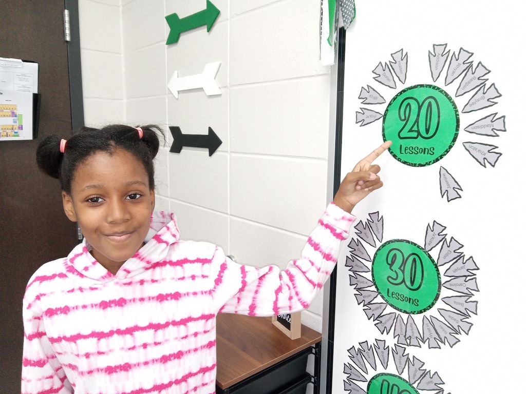 Mrs. Gross would like to give a Shout Out to Jasmine for passing 20 iReady Math lessons! Keep it up!