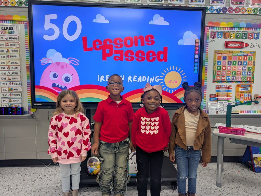 Ms. Armoray and Mrs. Michelle would like to give a shout out to these students for passing 50 Iready lessons in reading or math! We are so proud of you!