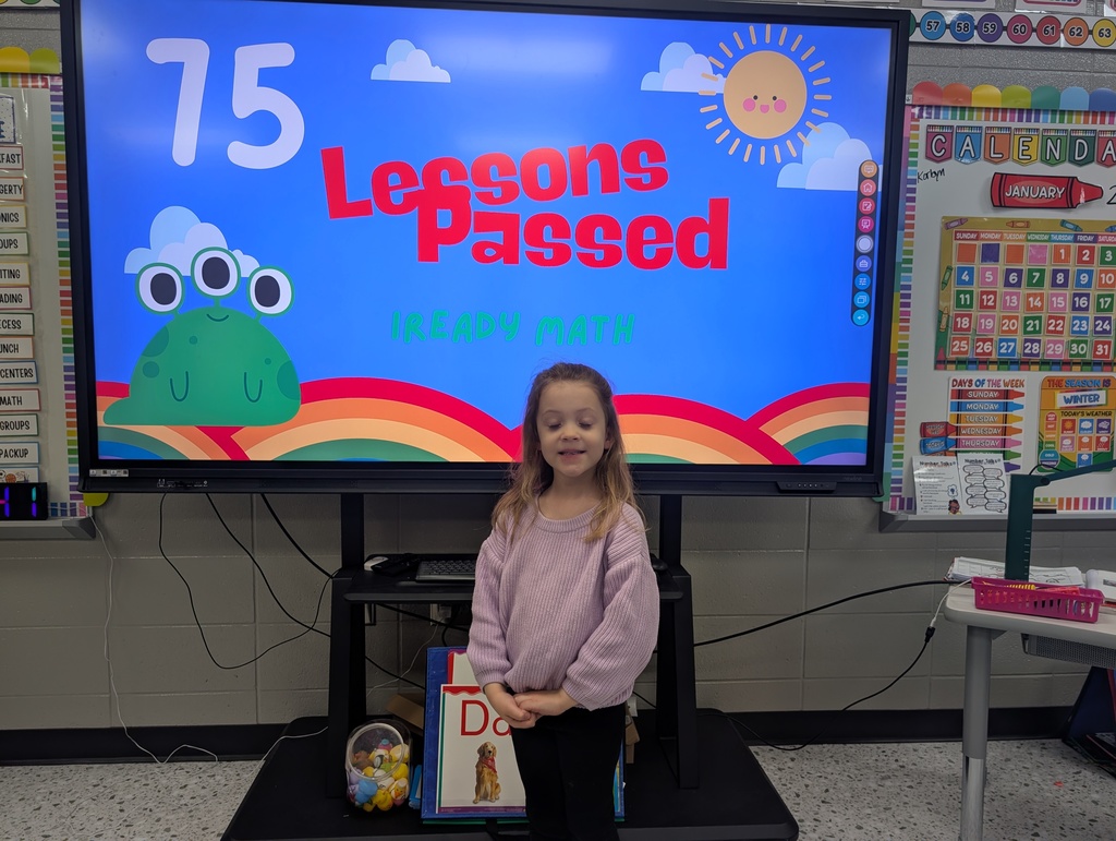 Ms. Armoray and Mrs. Michelle would like to give a shout out to these students for passing 75 Iready lessons in reading or math! We are so proud of you!