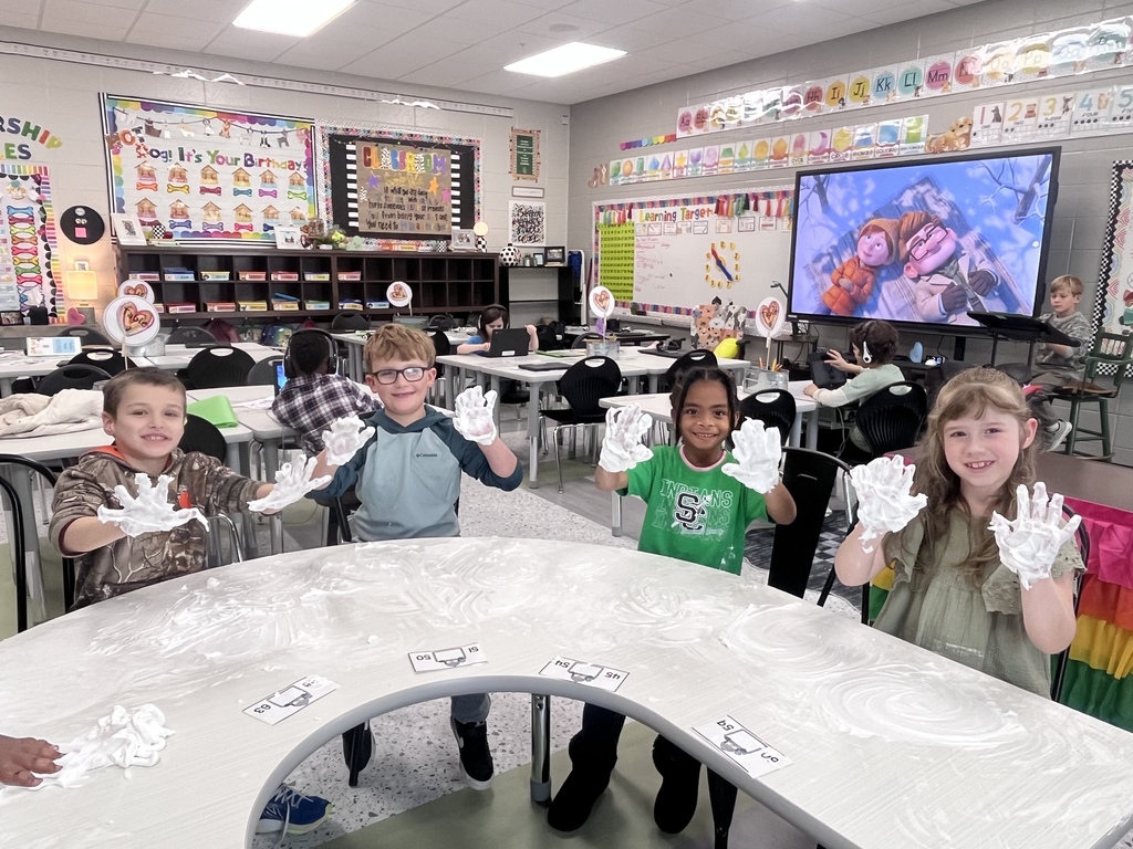 We would like to give Ms. Tiffany’s math classes a shout out for making a 94% average or higher on their mid-unit math assessment. They celebrated by “playing in the snow” to review comparing numbers! 