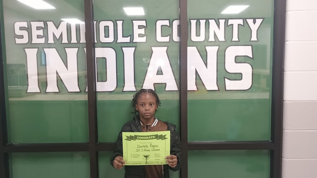 Miss Jessie, subbing for Mrs. Atkinson's 4th grade ELA class would like to give a shout out to Dontate Rogers for completing 50 i-Ready Lessons!
