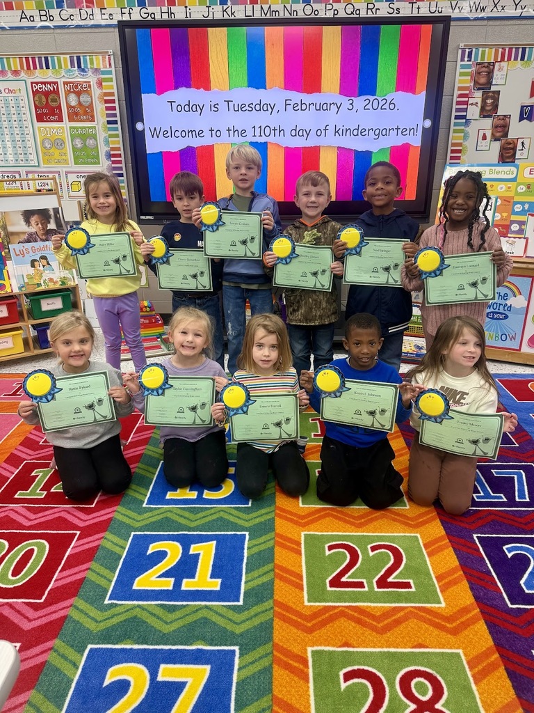 Miss Jodi Harper and Miss Jalee’ Conley would like to give a “SHOUTOUT” to Wiley, Chance, Sawyer, Bentley, Noel, Emersyn, Hattie, Saylor, Emerie, Kentrel and Tenley for passing 50 Reading i-Ready lessons. Way to go boys and girls!