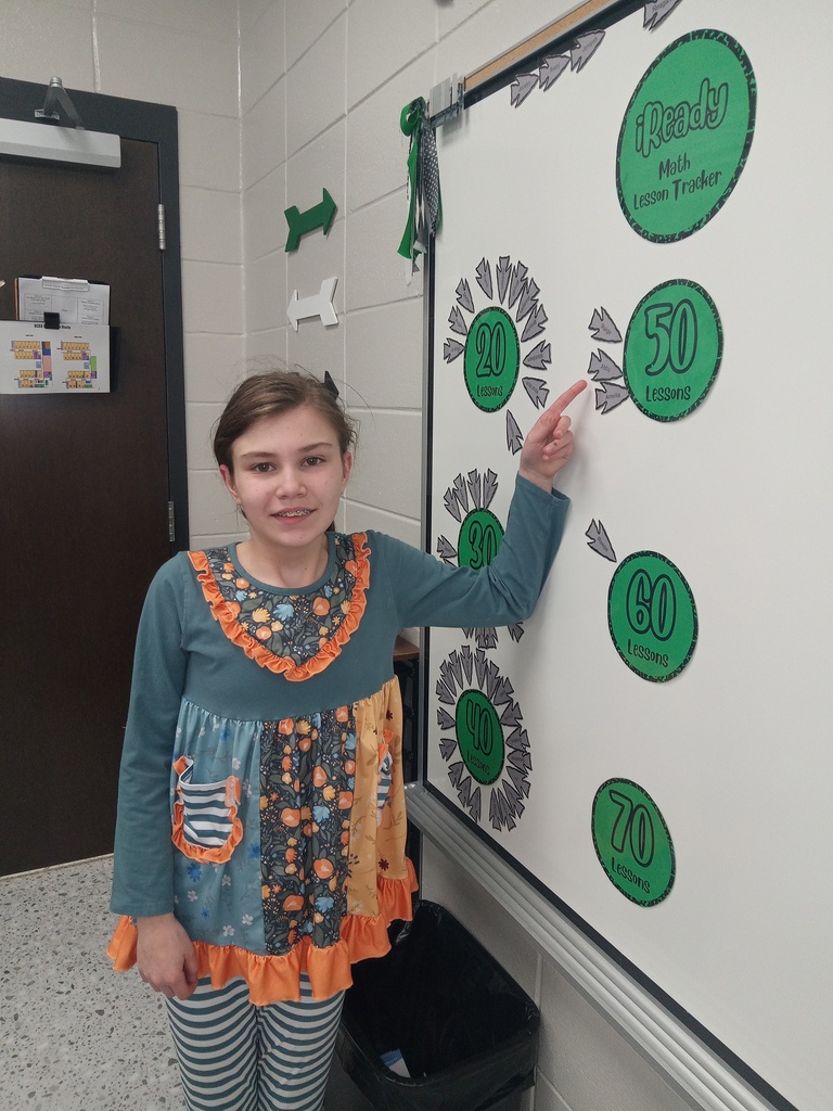 Mrs. Gross would like to give a big Shout Out to Ameilia and Abby for completing 50 iReady Math lessons! Wow! Keep it up!