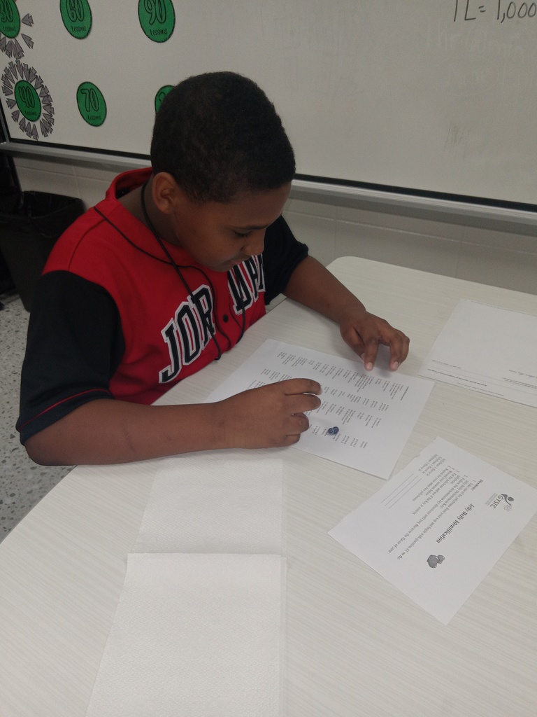 Hands-on learning in action! Students in Mrs. Gross’s classes investigated classification concepts using jelly beans and a dichotomous key.