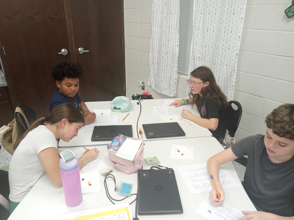 Hands-on learning in action! Students in Mrs. Gross’s classes investigated classification concepts using jelly beans and a dichotomous key.