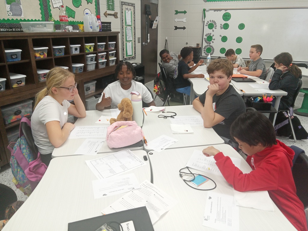 Hands-on learning in action! Students in Mrs. Gross’s classes investigated classification concepts using jelly beans and a dichotomous key.