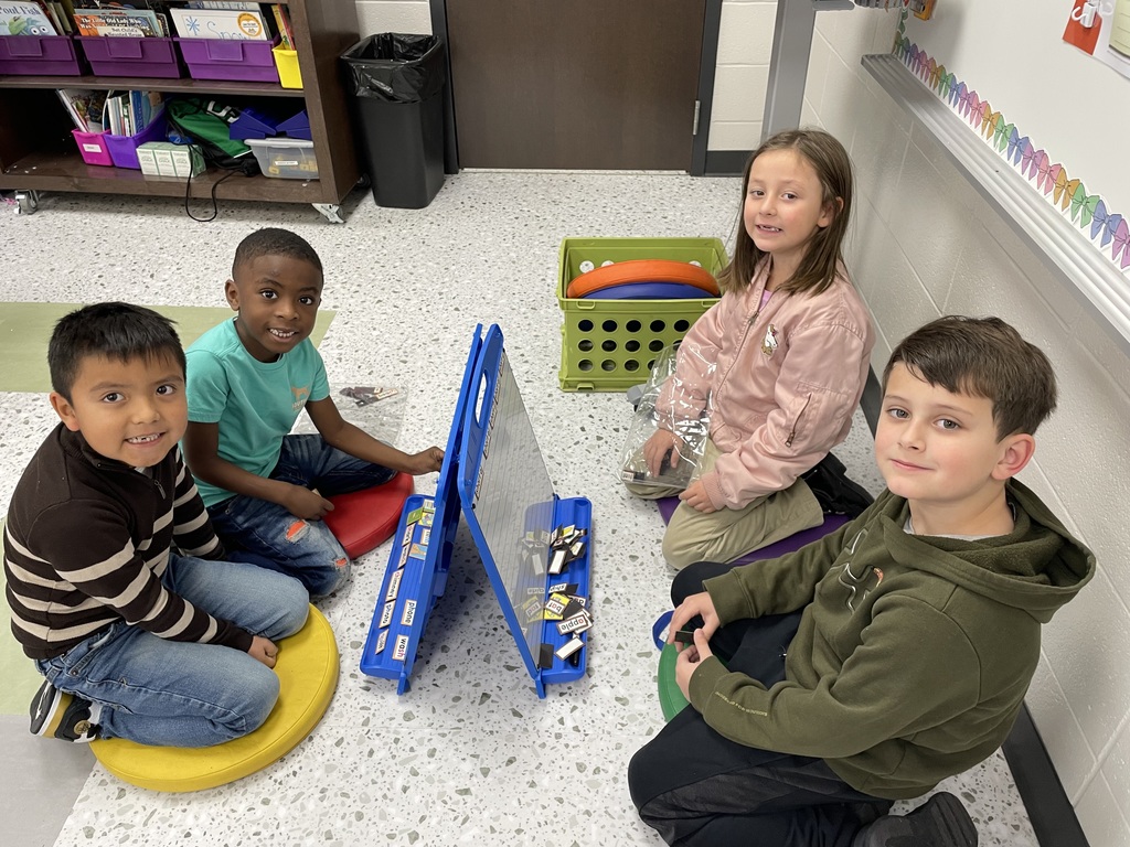 "Shout out to Ms. Layne’s first graders! They worked hard all week and got to do some fun hands on learning games on Friday. "