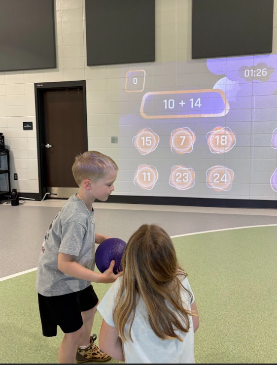 Ms. Keyla's class got to move their bodies while reviewing for their math test! Students stayed active, engaged, and practiced important skills at the same time! So proud of their great effort!