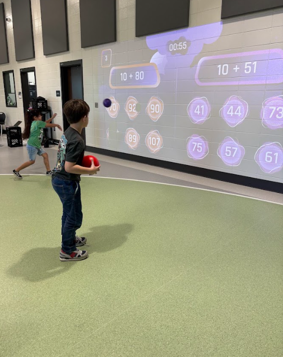 Ms. Keyla's class got to move their bodies while reviewing for their math test! Students stayed active, engaged, and practiced important skills at the same time! So proud of their great effort!