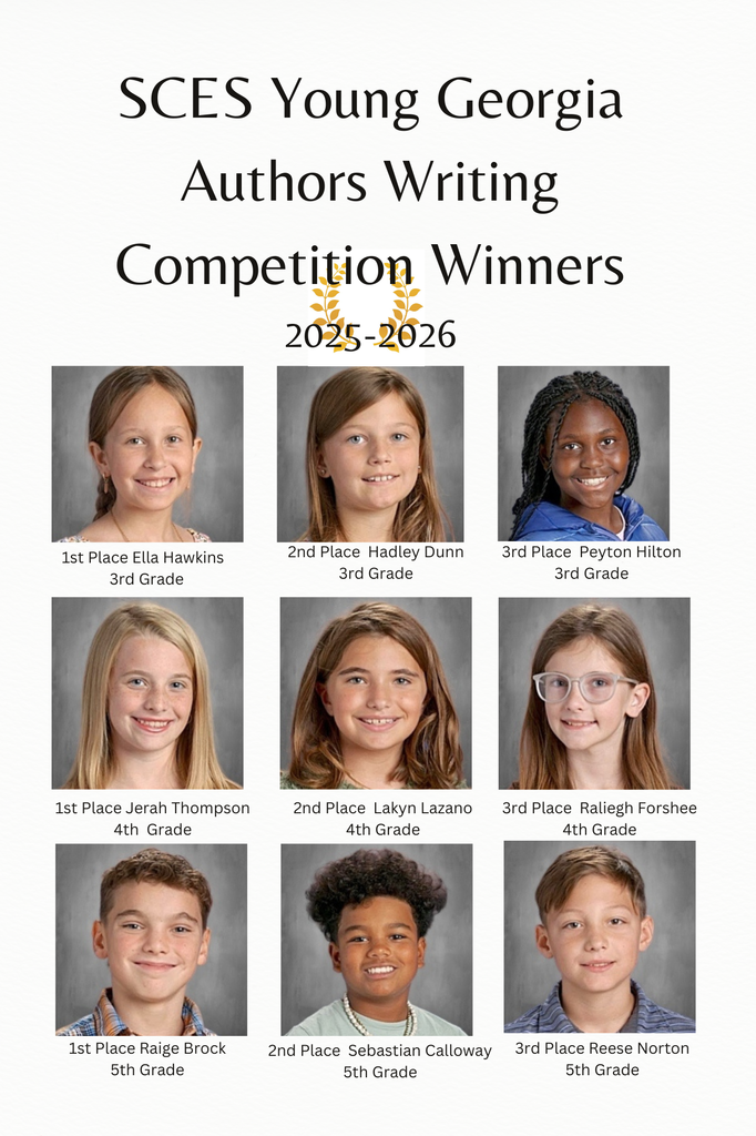 SCES 2025-2026 Young Georgia Authors Writing Competition Winners (1)