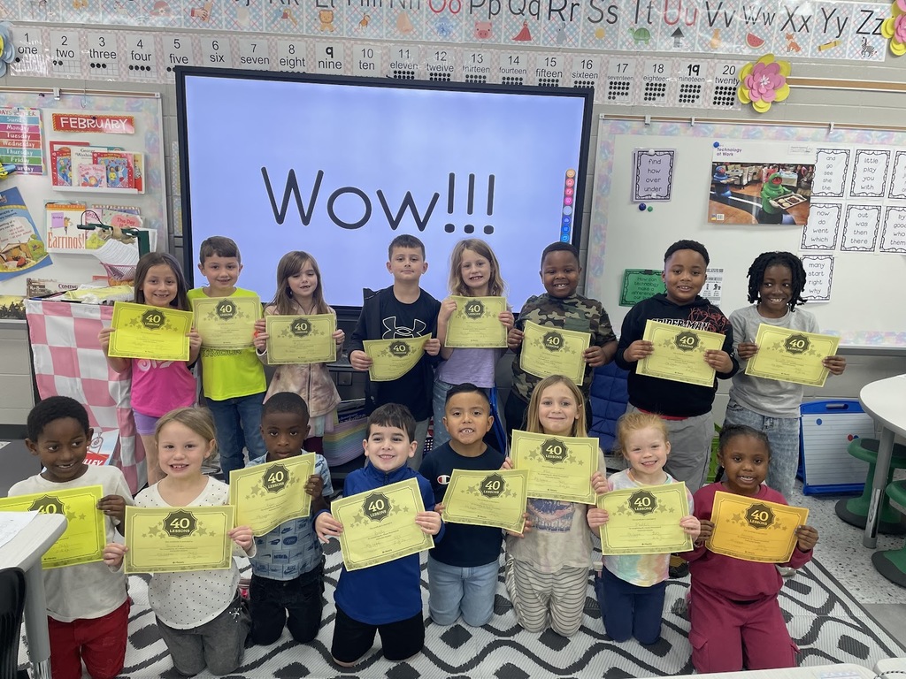 Shout out to these firsties for passing 40 iReady lessons! Way to go guys! 