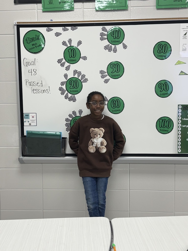 Aniyah Redwine passed 60 iReady math lessons