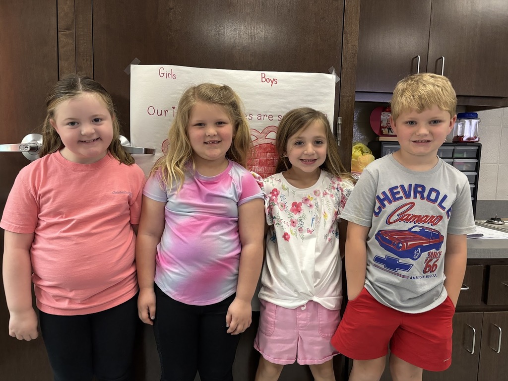 Congratulations to Averlee, Laney, Charlie, and Easton in Mrs. Molly and Mrs. Katlyn's class for earning 100 DOJO points!