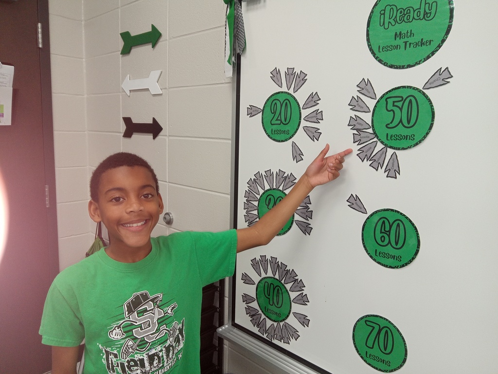 Colton has completed 50 iReady math lessons. 