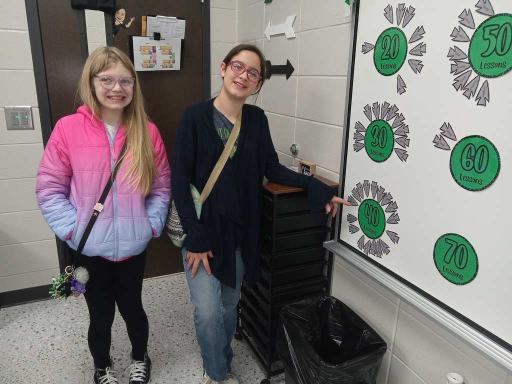 Mrs. Gross would like to congratulate Analeigh and Ava for completing 40 iReady Math lessons. Way to go!