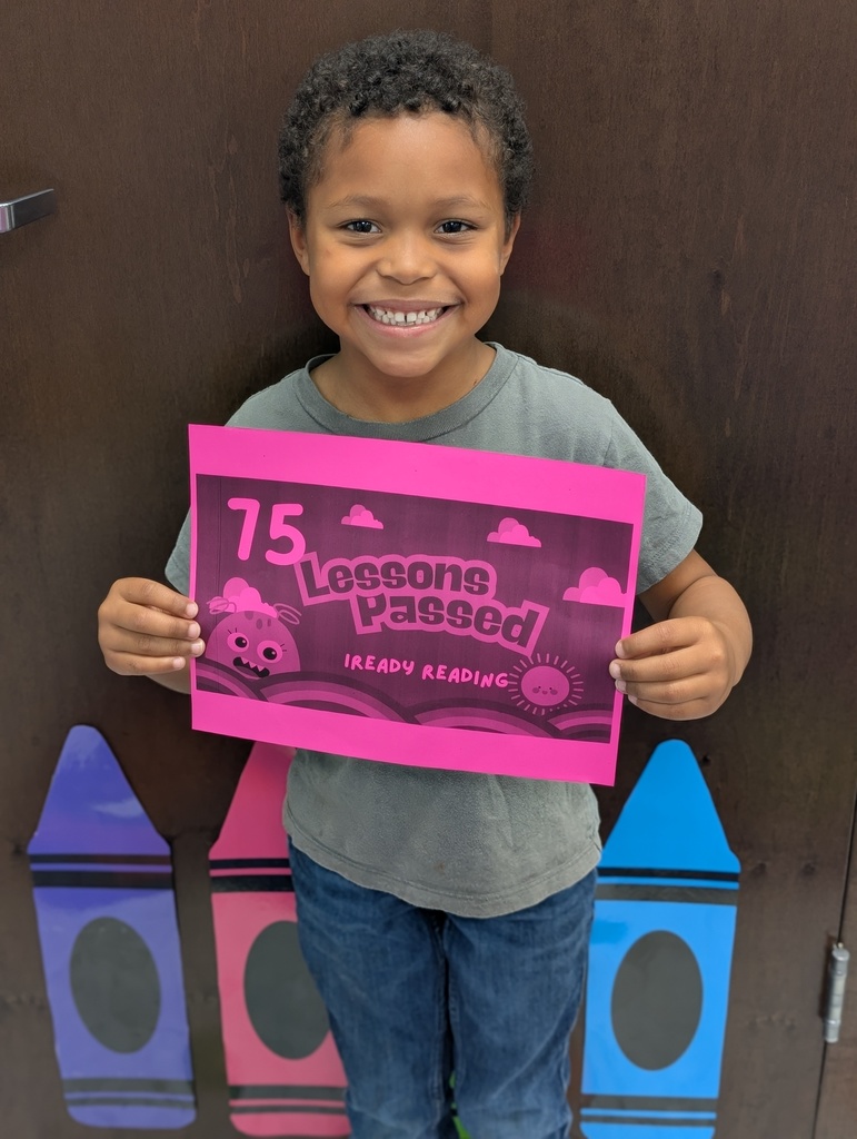 Ashtyn in Ms. Armoray's class has completed 75 iReady lessons in reading.