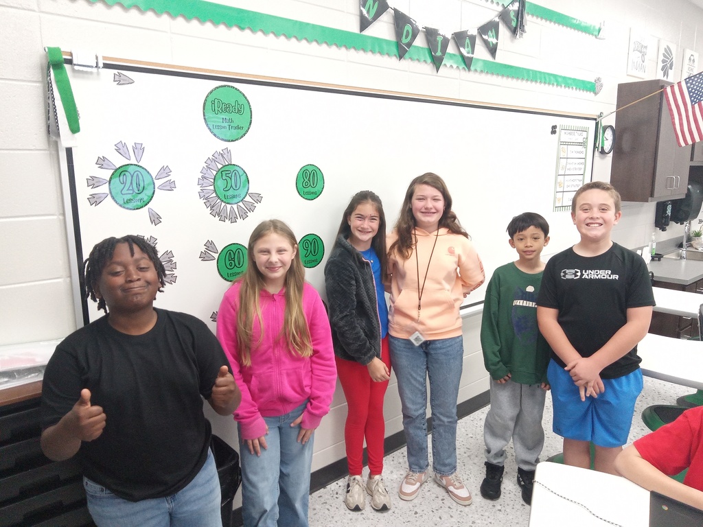 These students in Mrs. Gross' class have completed 50 iReady lessons in math!