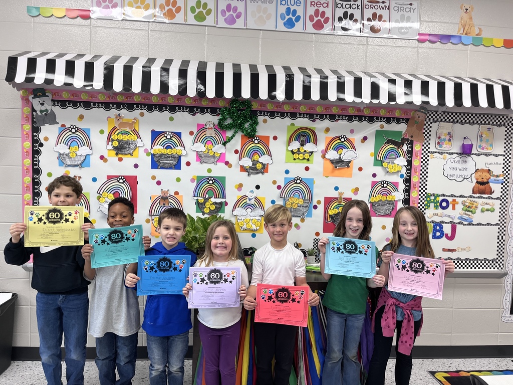 "Ms.Tiffany would like to give her math students a shout out for passing 60, 80 or 100 I-Ready lessons. Keep up the hard work!!! Not pictured: Chester Courts"