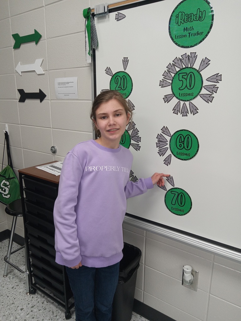 Abby O'Hearn has completed 70 iReady Math lessons in Mrs. Gross' class!
