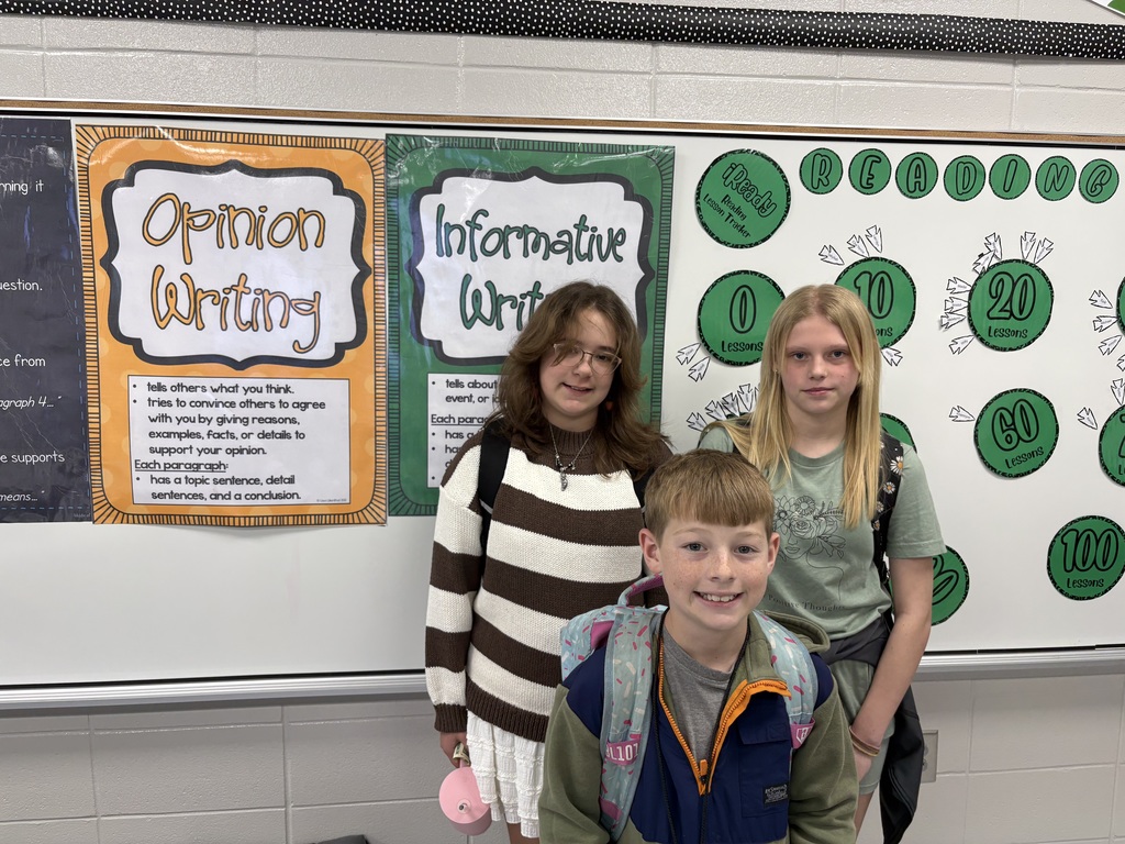 I am SO PROUD of you! Keep up the good work! HAPPY LEARING! ~Ms. Moore 