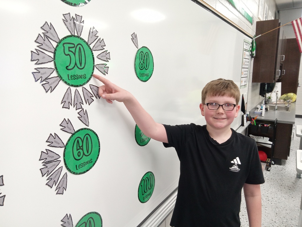 Reid has passed 50 iReady math lessons!