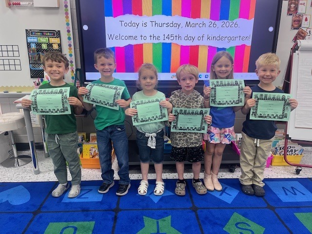 Congratulations to Kylan, Gabriel, Emma, Eli, Sophie, and Taylor  for earning 100 DOJO points!  Great job!