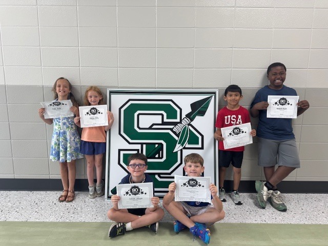 "🎉📚 Congratulations to the students in Mrs. Whitaker’s ELA classes! 📚🎉 **Eden Hunter **Madelynn Conoly **Cannon Lehman **Easton Baldwin **Misael Marquez-Ulbado **Nehemiah Bryant **Not Pictured: Holland Vallescorbo  These hardworking students have passed 80 i-Ready Reading lessons—what an incredible accomplishment! Your dedication, focus, and effort are truly paying off.  Keep up the amazing work—we are so proud of you! 🌟"