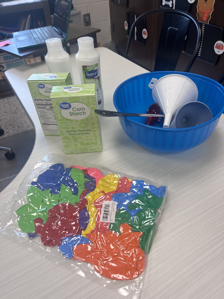 Ms. Tiffany would like to give these students from her math classes a shout out for making a 100 on their fraction comprehension comp check, meeting their I-Ready goals for the week, and for having good behavior all week! They celebrated by making needoh/stress balls!