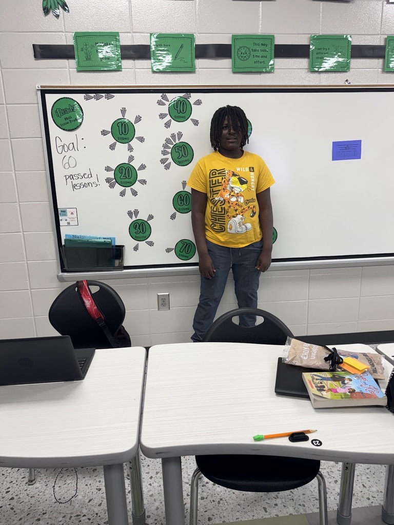 Elijah Brown has completed 40 iReady lessons  in math! Great job!