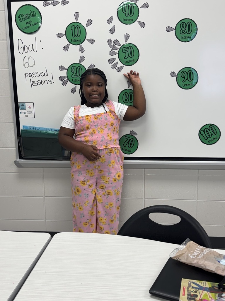 Adrianna McKinney has completed 50 iReady math lessons! 