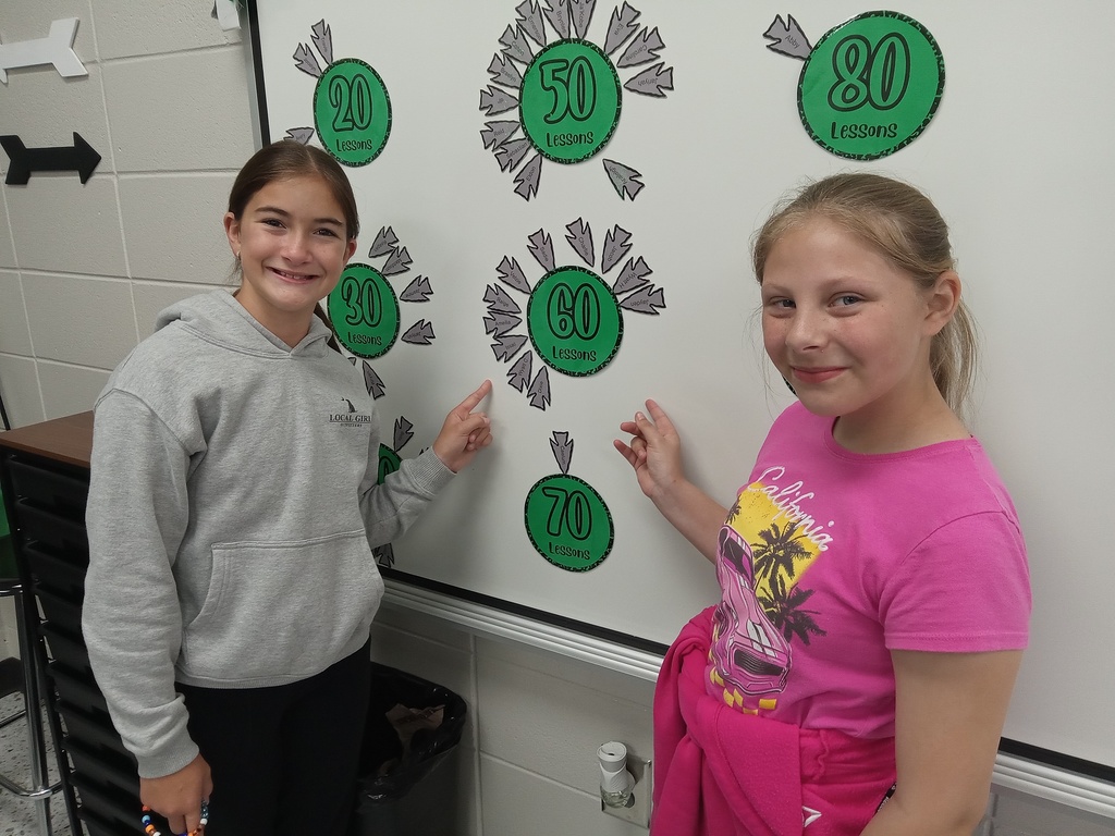 Brynlee and Dixie have completed 60 iReady lessons in math! 