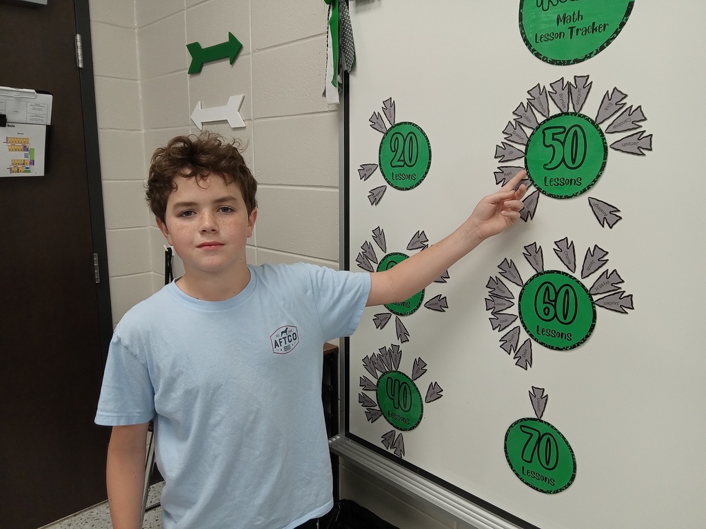 Eldon  has completed 50 iReady math lessons in math!