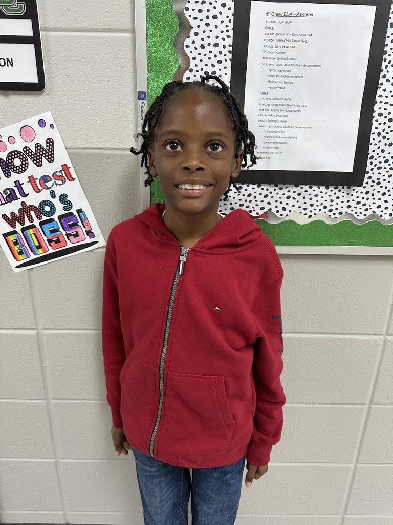 Mrs.Atkinson would to give  SHOUTOUT to Dontate Rogers for earning 100 Dojo points. AWESOME!!!
