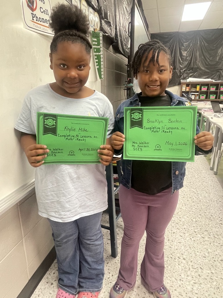 Kylie Mike and Brooklyn Benton have completed 50 iReady math lesson! 