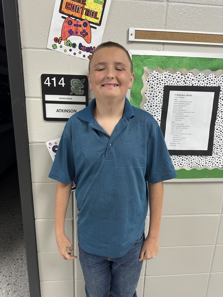 Mrs.Atkinson would like to give a SHOUT OUT Robert Hurley for earning 100 Dojo points. Great job!