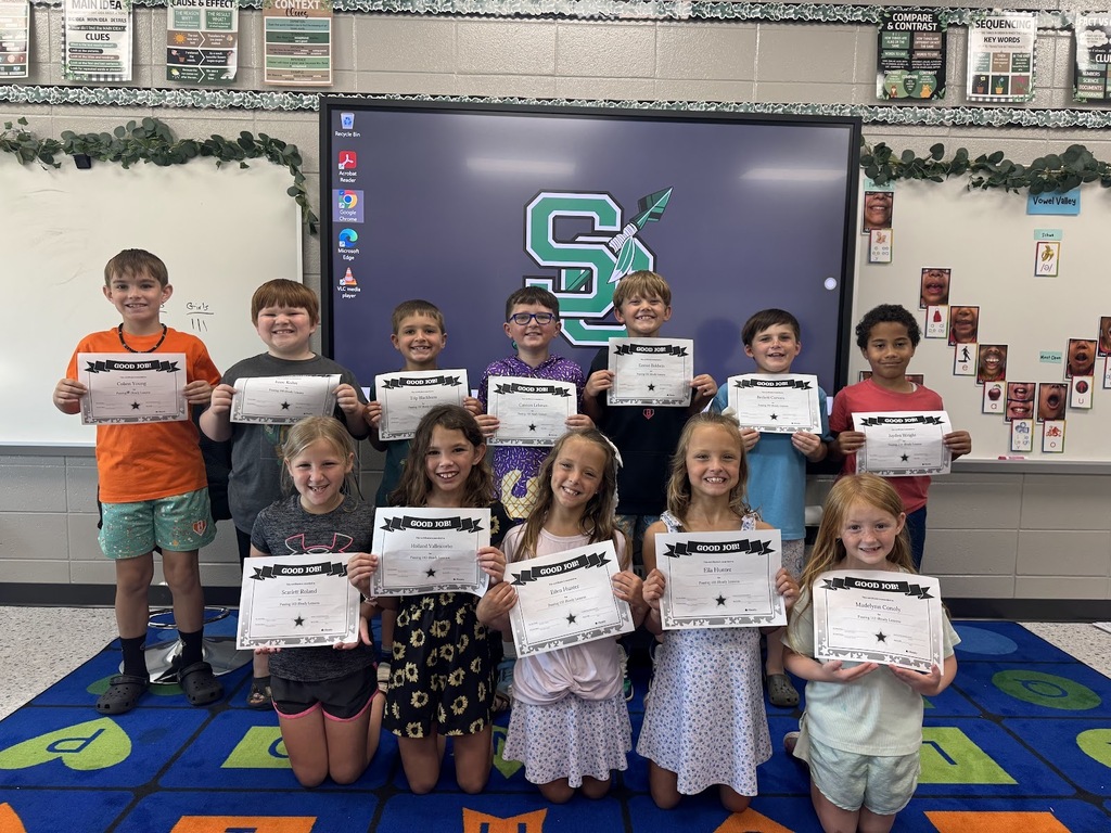 "🎉📚 iReady Reading Celebration 📚🎉  A huge congratulations to these amazing students in Miss Beth Whitaker’s ELA class for completing over 100 iReady Reading lessons this year! Your hard work and dedication are truly something to celebrate! 🌟  ⭐ Easton – 131 lessons ⭐ Trip – 132 lessons ⭐ Nehemiah – 112 lessons ⭐ Madelynn – 112 lessons ⭐ Beckett – 102 lessons ⭐ Ah’Maad – 110 lessons ⭐ Eden – 132 lessons ⭐ Ella – 165 lessons ⭐ Isaac – 109 lessons ⭐ Cannon – 146 lessons ⭐ Scarlett – 103 lessons ⭐ Holland – 143 lessons ⭐ Jayden – 154 lessons ⭐ Cohen – 100 lessons  We are so proud of your perseverance and growth in reading this year! Keep shining and showing what hard work can do! 💚🖤🤍"