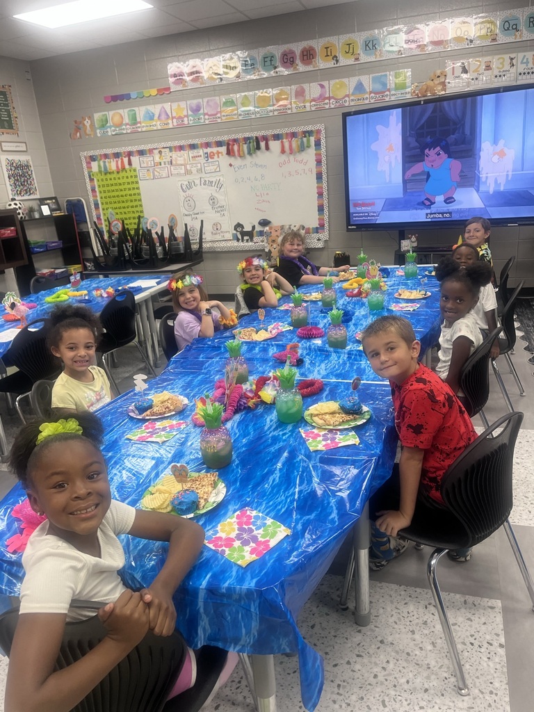 Ms. Tiffany’s homeroom class celebrated all their hard work this year luau style!!!  She is so proud of the growth they all made this year!!