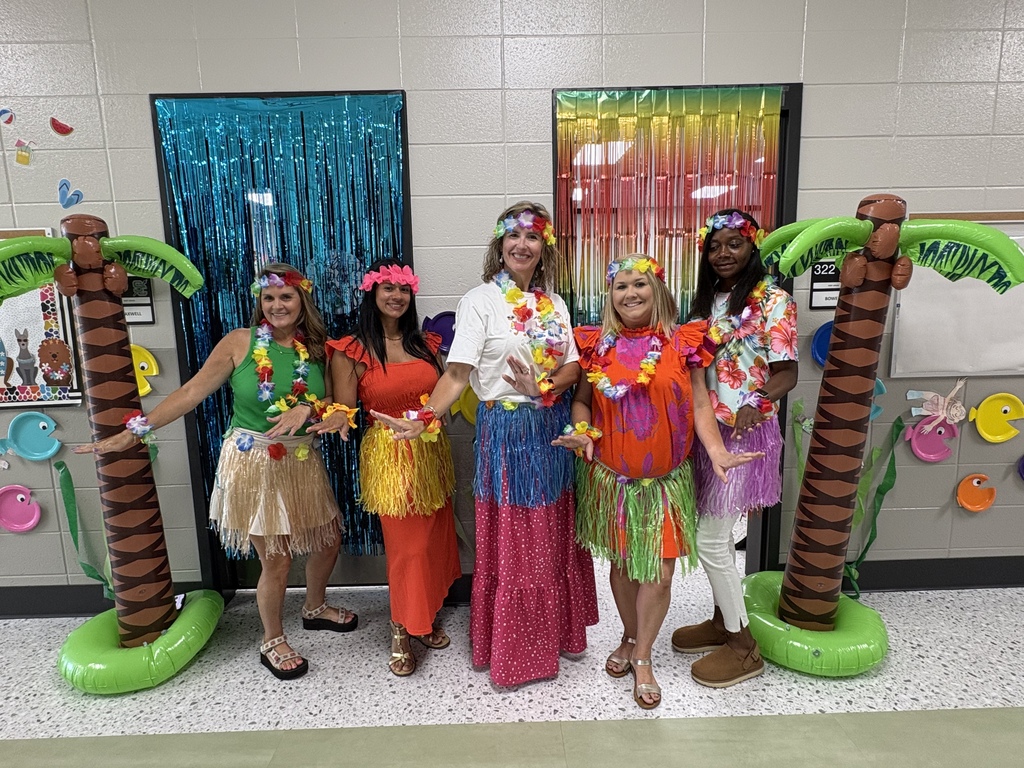 Ms. Tiffany’s homeroom class celebrated all their hard work this year luau style!!!  She is so proud of the growth they all made this year!!