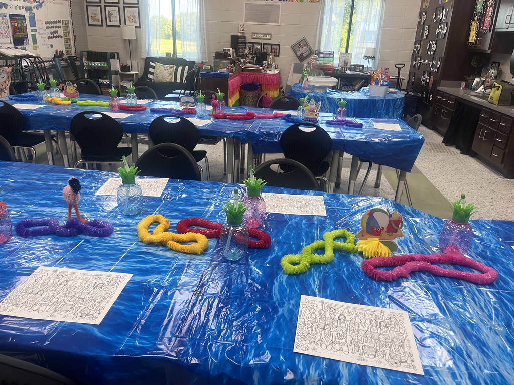 Ms. Tiffany’s homeroom class celebrated all their hard work this year luau style!!!  She is so proud of the growth they all made this year!!