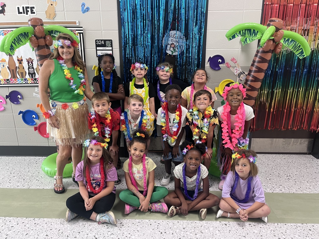 Ms. Tiffany’s homeroom class celebrated all their hard work this year luau style!!!  She is so proud of the growth they all made this year!!