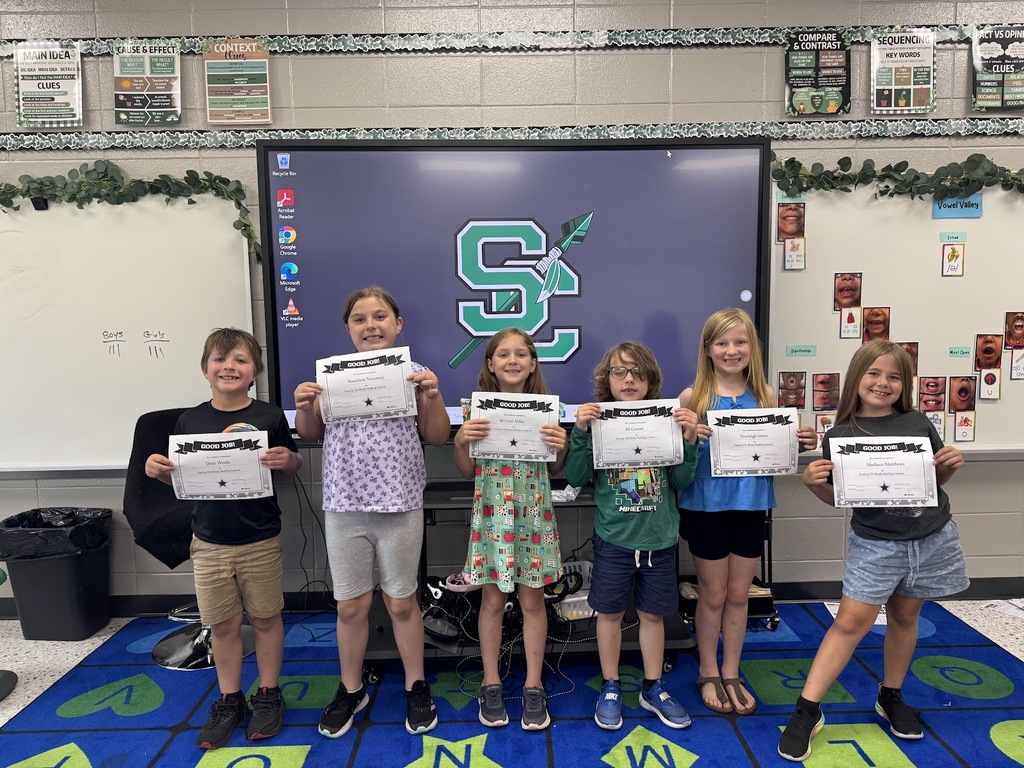 "🎉📚 iReady Reading Celebration 📚🎉  A huge congratulations to these amazing students in Miss Beth’s ELA class for completing over 100 iReady Reading lessons this year! Your hard work and dedication are truly something to celebrate! 🌟  ⭐ Dean- 105 lessons ⭐ Anneliese- 144 lessons ⭐ Wrenlei- 108 lessons ⭐ Eli- 100 lessons ⭐ Everleigh- 121 lessons ⭐ Madison- 134 lessons  We are so proud of your perseverance and growth in reading this year! Keep shining and showing what hard work can do! 💚🖤🤍"