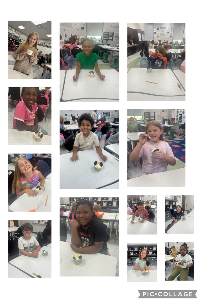 "🍦📚 iReady Reading Ice Cream Celebration 📚🍦  These students in Mrs. Beth Whitaker's ELA class earned an Ice Cream Party for achieving 100% typical growth and/or scoring at or above grade level on the iReady Reading Diagnostic! 🎉 Their hard work, perseverance, and dedication to becoming stronger readers has truly paid off. 🌟  We are so proud of their growth and accomplishments this year! 💚🖤🤍"