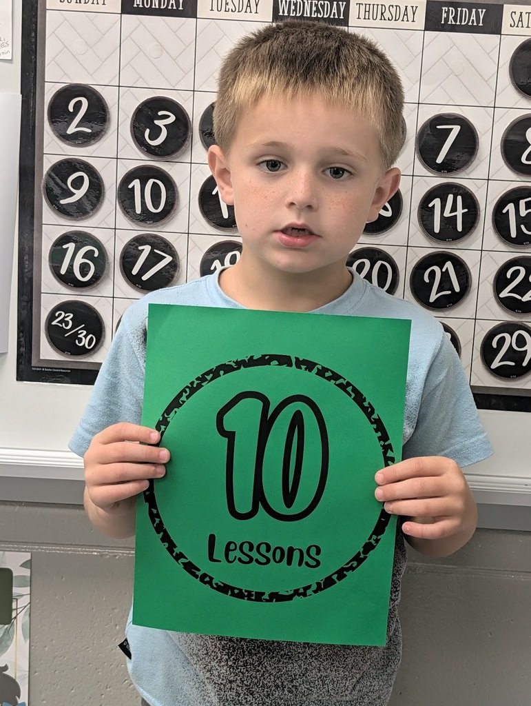 Shout out to Ryker for completing 10 iReady reading lessons! Way to Go Ryker! I am so proud of you! - Mrs. Collier