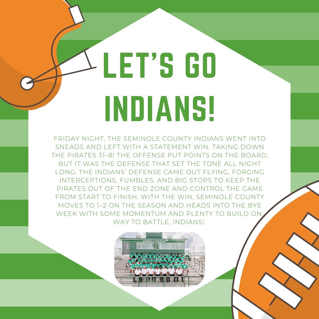Indians defeat the Sneads Pirates.