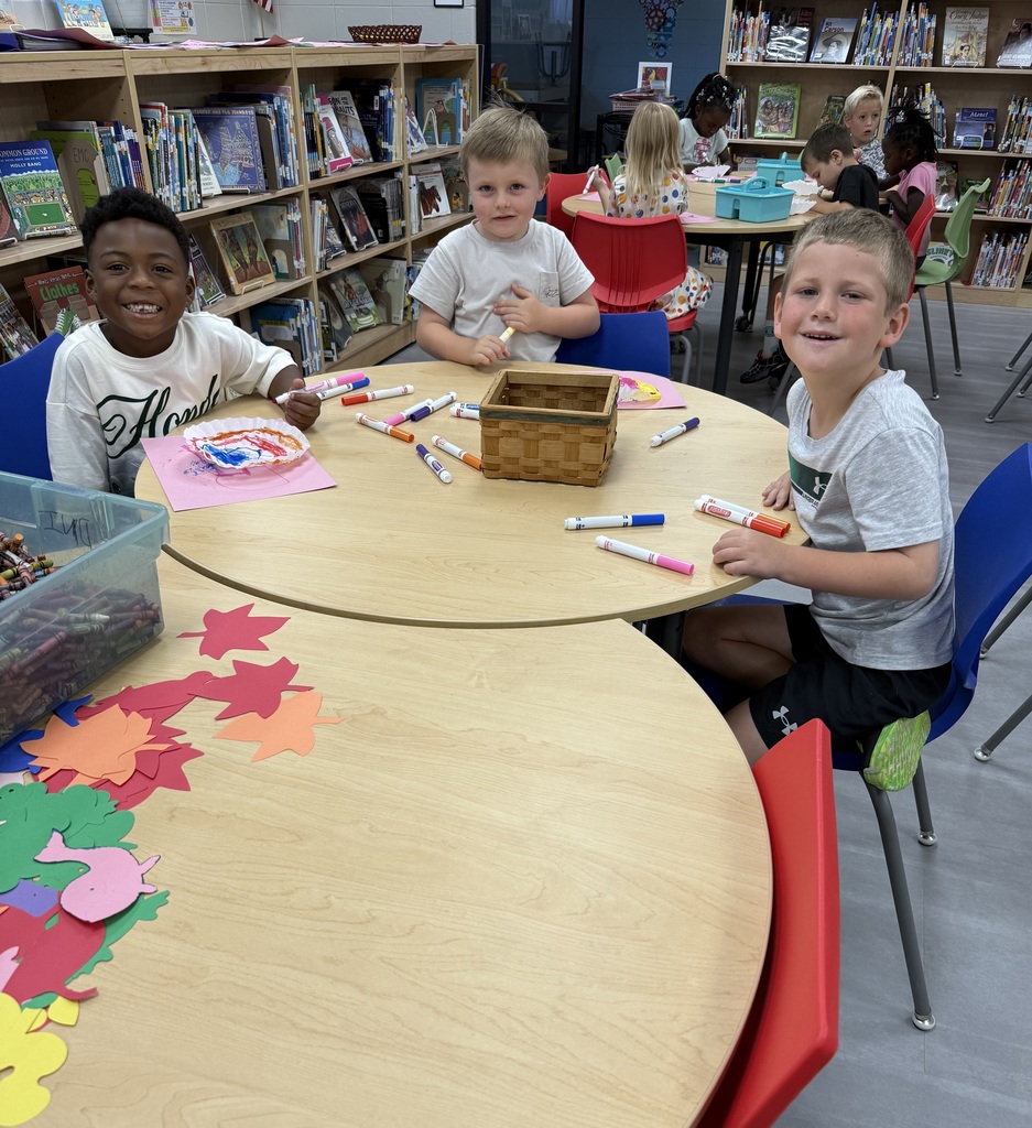 Miss Jodi Harper and Miss Saylor Odom’s class went to the Media Center for a Dot Day activity. Thanks Miss Layne and Miss Lauren for making it so much fun! 