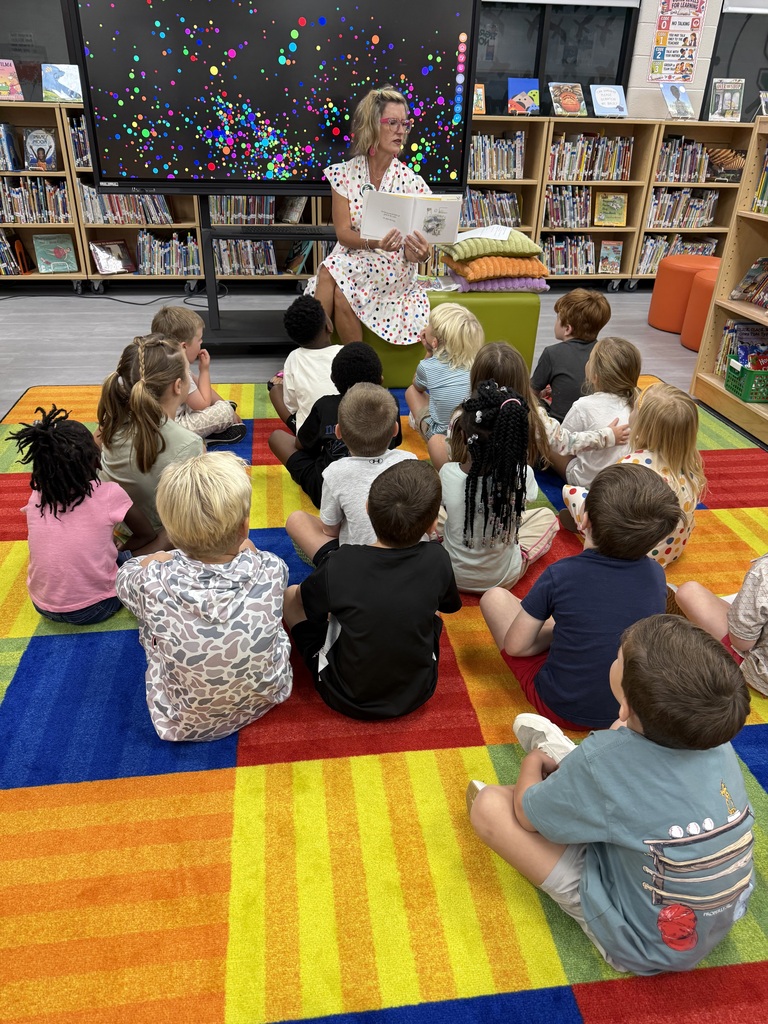 Miss Jodi Harper and Miss Saylor Odom’s class went to the Media Center for a Dot Day activity. Thanks Miss Layne and Miss Lauren for making it so much fun! 