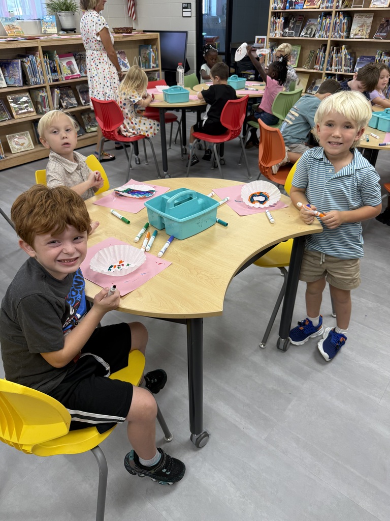 Miss Jodi Harper and Miss Saylor Odom’s class went to the Media Center for a Dot Day activity. Thanks Miss Layne and Miss Lauren for making it so much fun! 