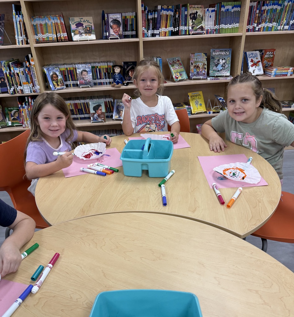 Miss Jodi Harper and Miss Saylor Odom’s class went to the Media Center for a Dot Day activity. Thanks Miss Layne and Miss Lauren for making it so much fun! 