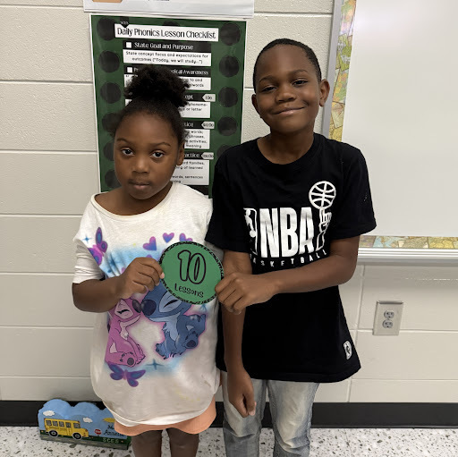 "Ms. Annette would like to give a Shout Out to Kaivion Dennis and Alyrica Mitchell for passing 10 IReady Lessons"